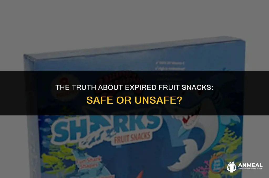 is it bad to eat expired fruit snacks
