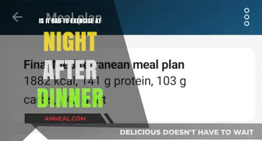 Nighttime Workouts After Dinner: Healthy Habit or Harmful Choice?