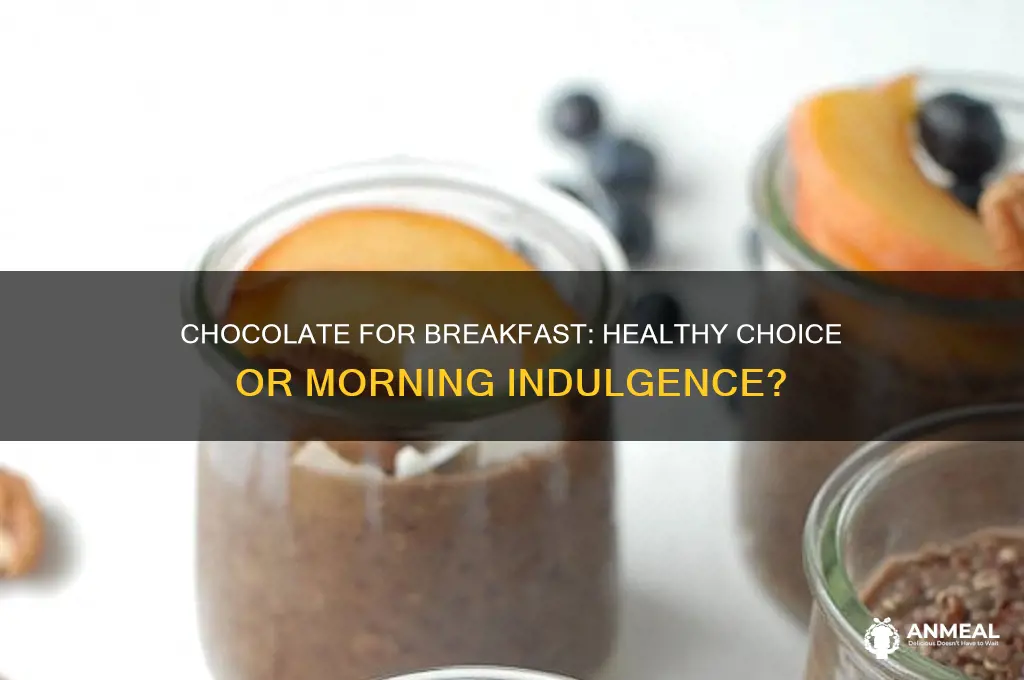 is it bad to have chocolate for breakfast