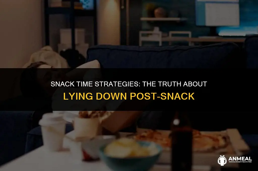 is it bad to lay down after eating a snack