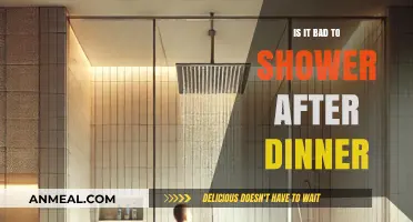 Showering After Dinner: Debunking Myths and Understanding the Impact