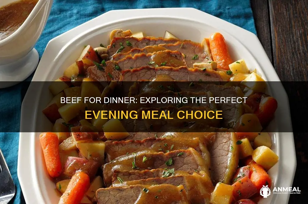 is it beef for dinner