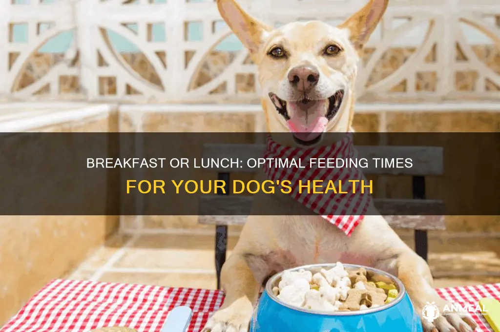 is it best to feed dogs at breakfast or lunch