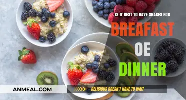 Shakes for Breakfast or Dinner: Which Meal is Best for You?