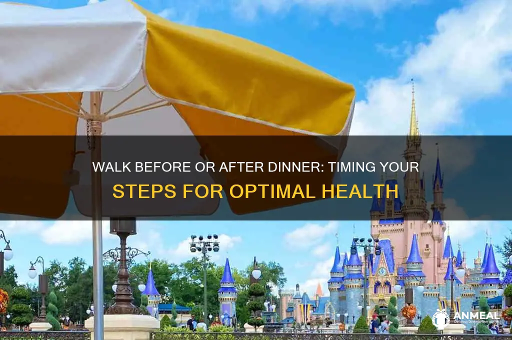 is it best to walk before or after dinner