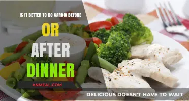 Cardio Before or After Dinner: Timing Your Workout for Optimal Results