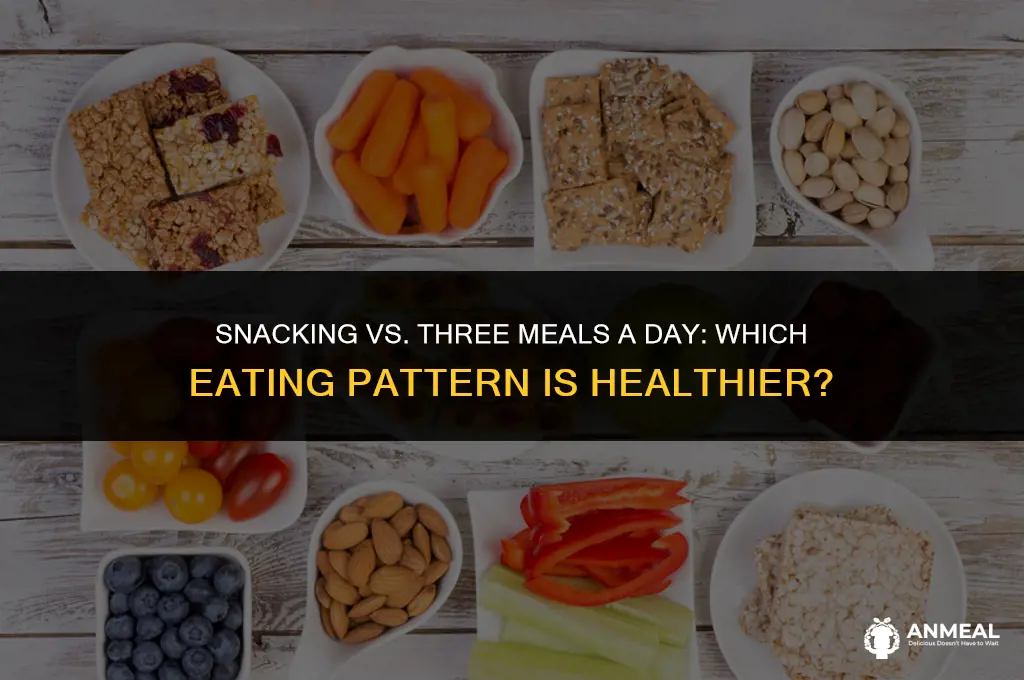 is it better to eat 3 meals or snack
