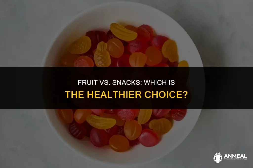 is it better to eat fruit than snacks