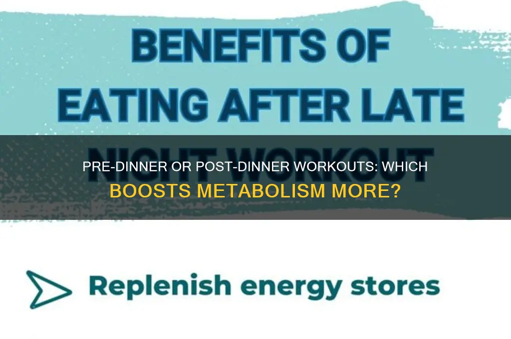 is it better to excercize before or after dinner