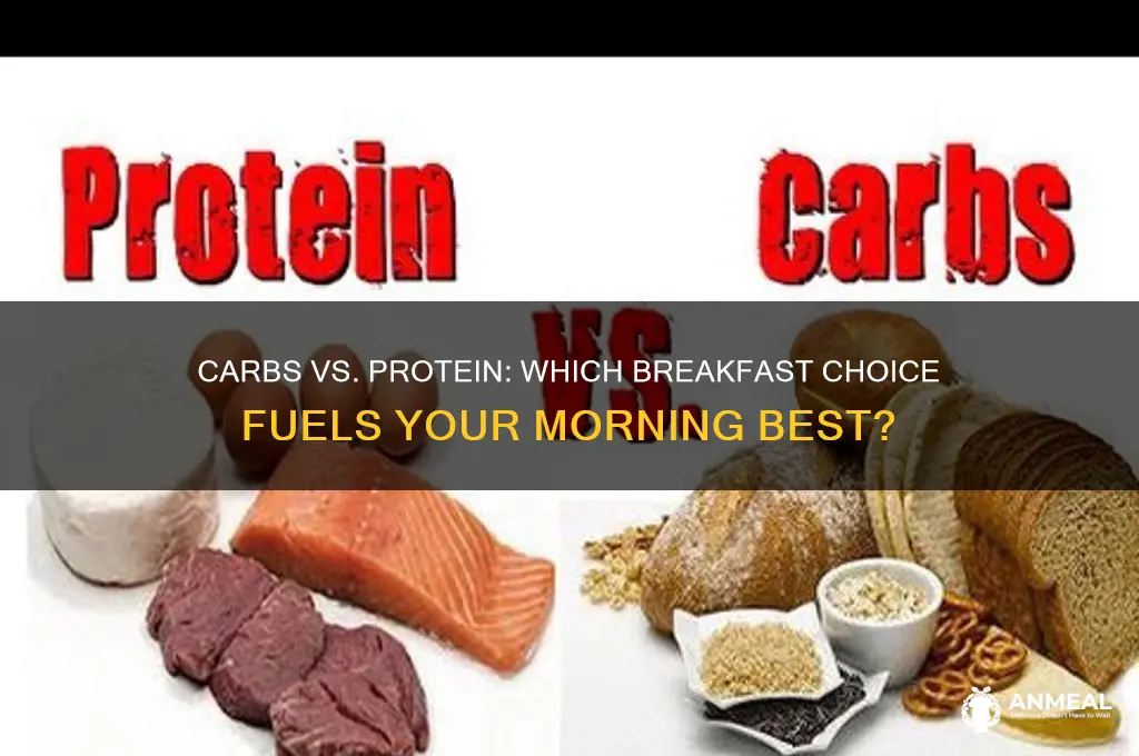 is it better to have carbs or protein for breakfast