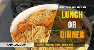 Pasta Perfect Timing: Lunch or Dinner for Optimal Enjoyment?
