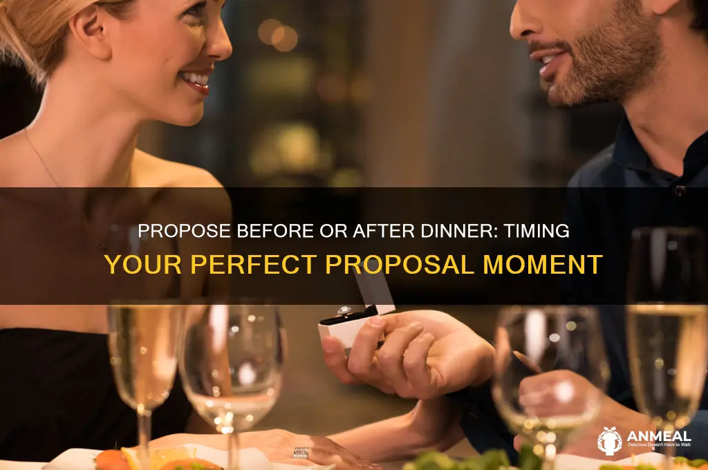 is it better to propose before or after dinner