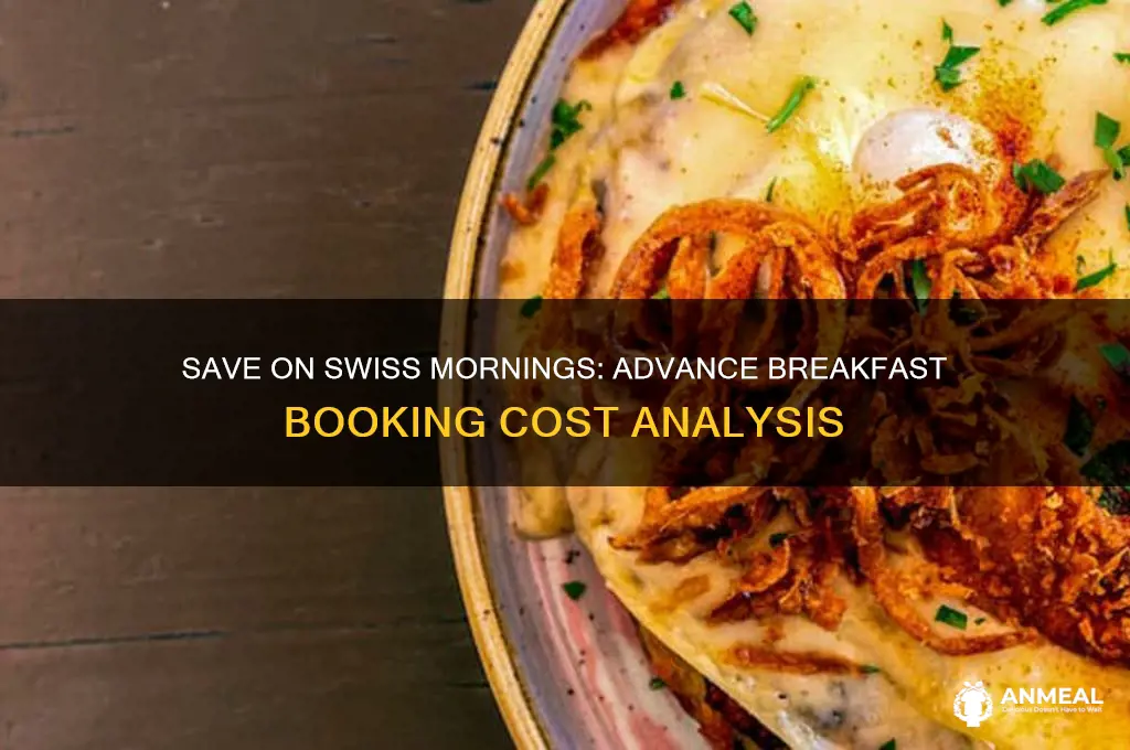 is it cheaper to book breakfast in advance for switzerland