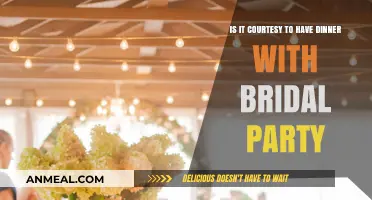 Dining with the Bridal Party: Courtesy or Obligation?