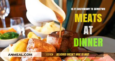 Customary or Not: Serving Two Meats at Dinner Explored
