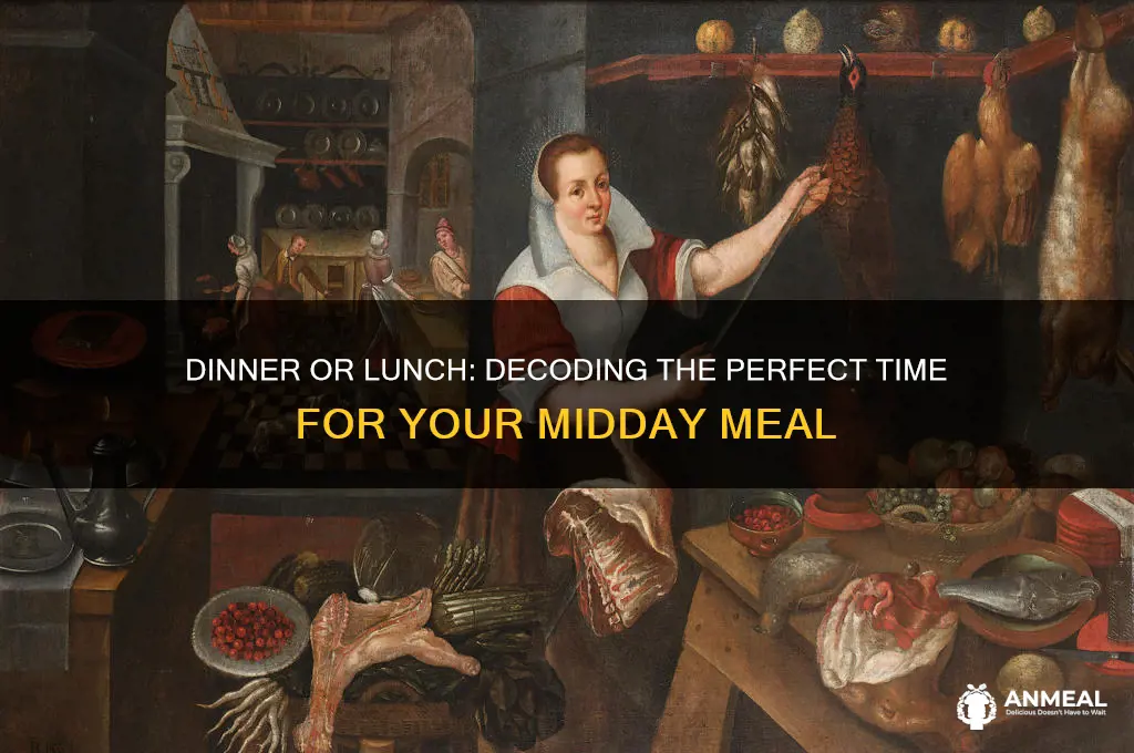 is it dinner or lunch