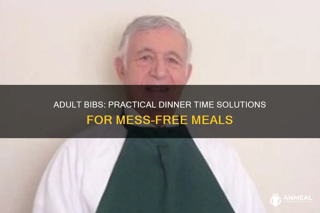is it dinner time bib for adult