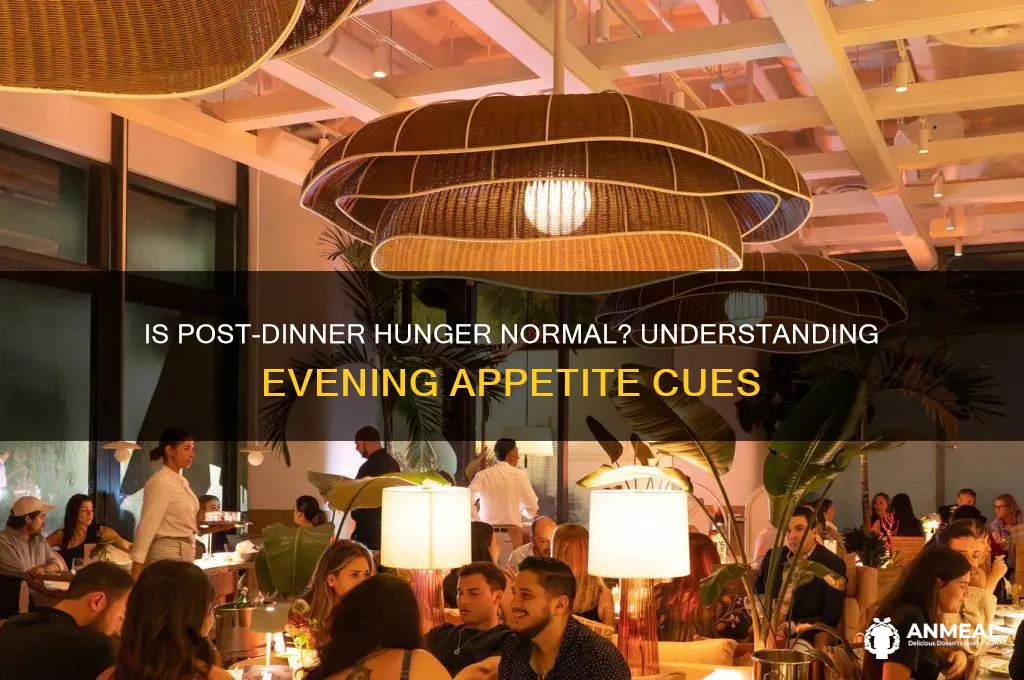 is it normal to be hungry after dinner