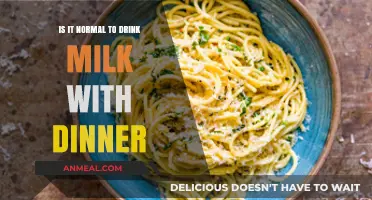 Milk with Dinner: A Normal Habit or Cultural Quirk?