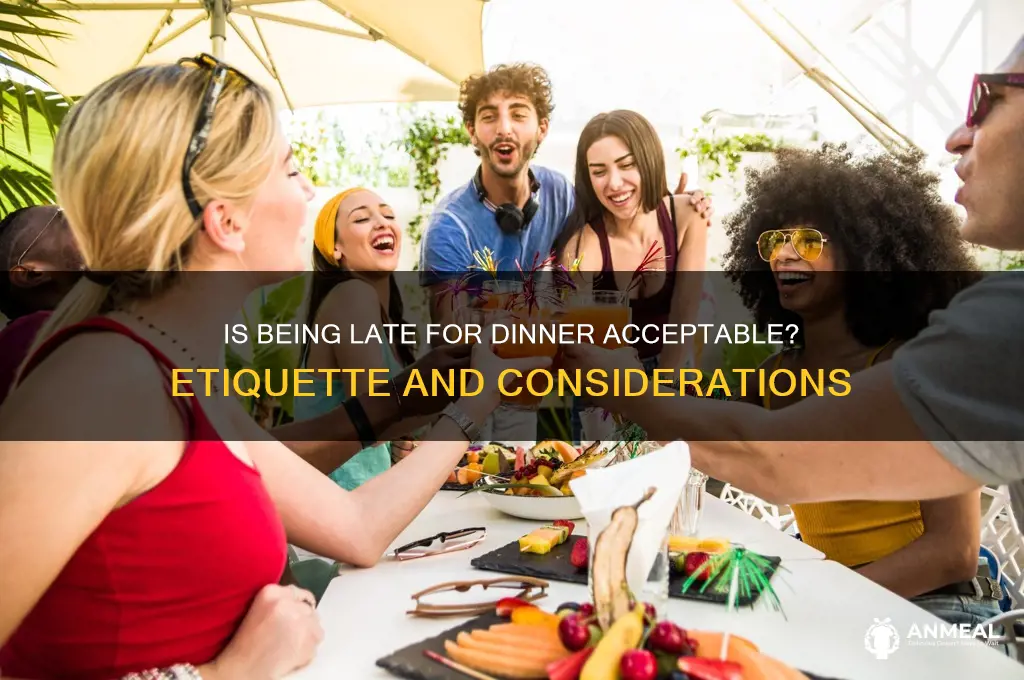is it ok to be late for dinner