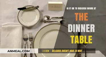 Work Talk at Dinner: Etiquette or Taboo?
