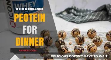 Is Whey Protein a Healthy Dinner Option? Expert Insights