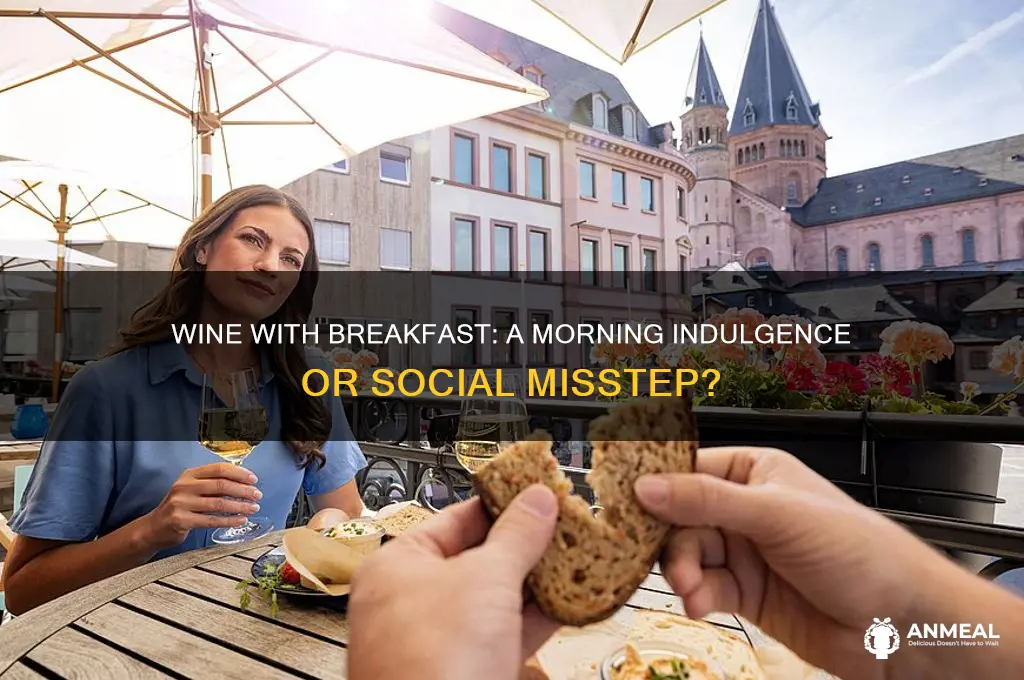 is it ok to drink wine at breakfast