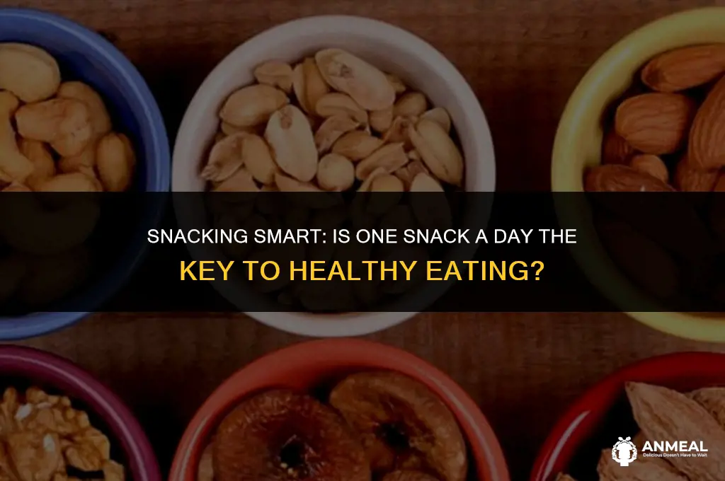 is it ok to eat one snack a day
