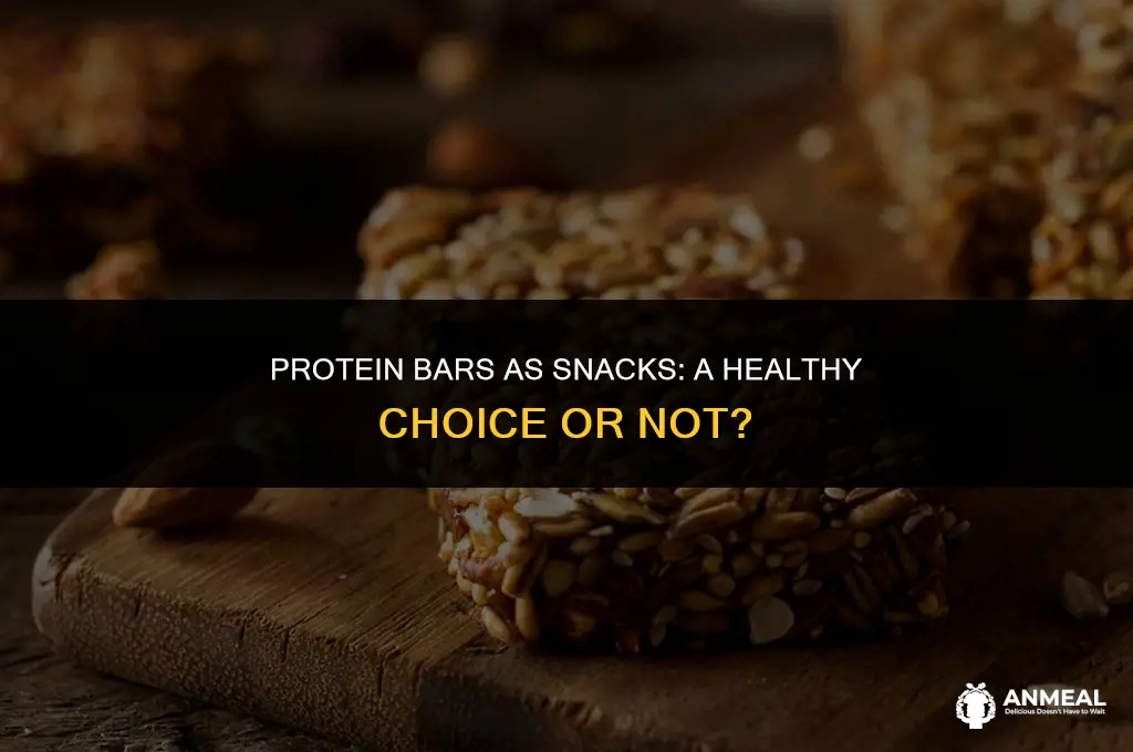 is it ok to eat protein bars as a snack