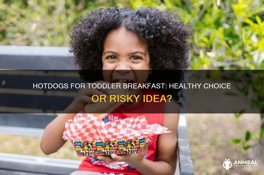 is it ok to give toddlers hotdogs for breakfast