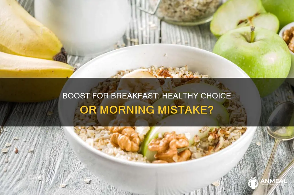 is it ok to have boost for breakfast