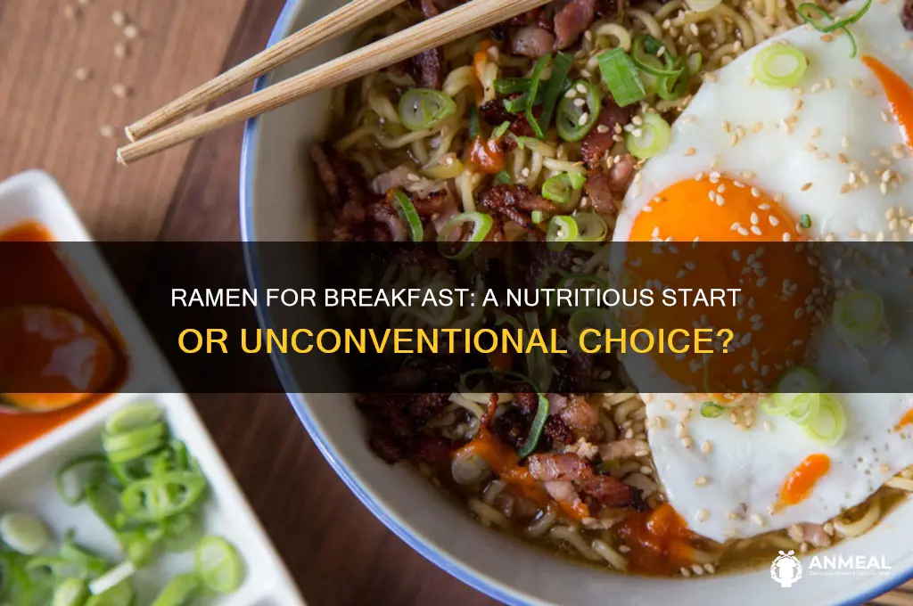 is it ok to have ramen for breakfast