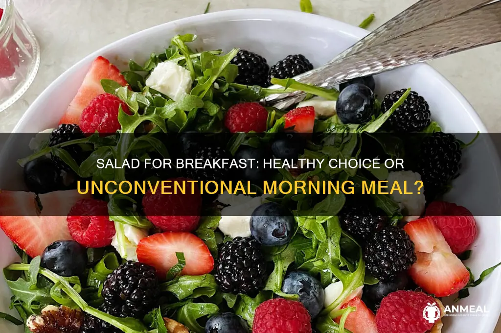 is it ok to have salad for breakfast