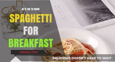Spaghetti for Breakfast: Unconventional or Totally Acceptable Morning Fuel?