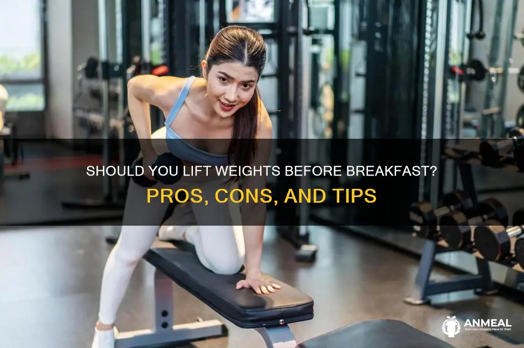 is it ok to lift weights before breakfast