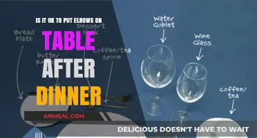 Elbows on the Table: Post-Dinner Etiquette Explained and Debunked