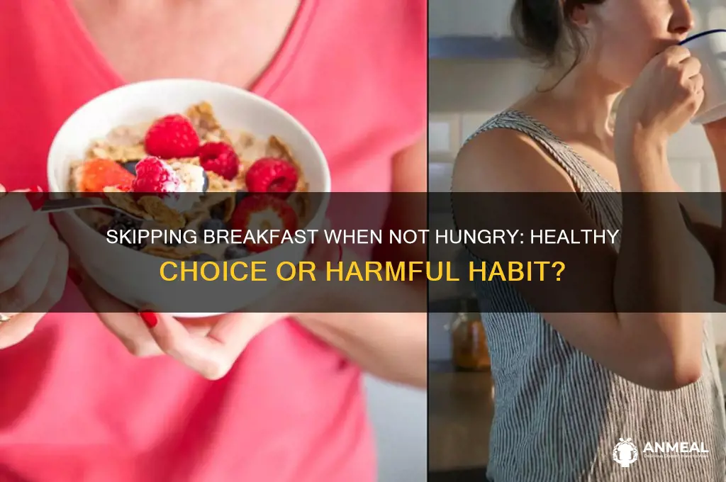 is it ok to skip breakfast if not hungry