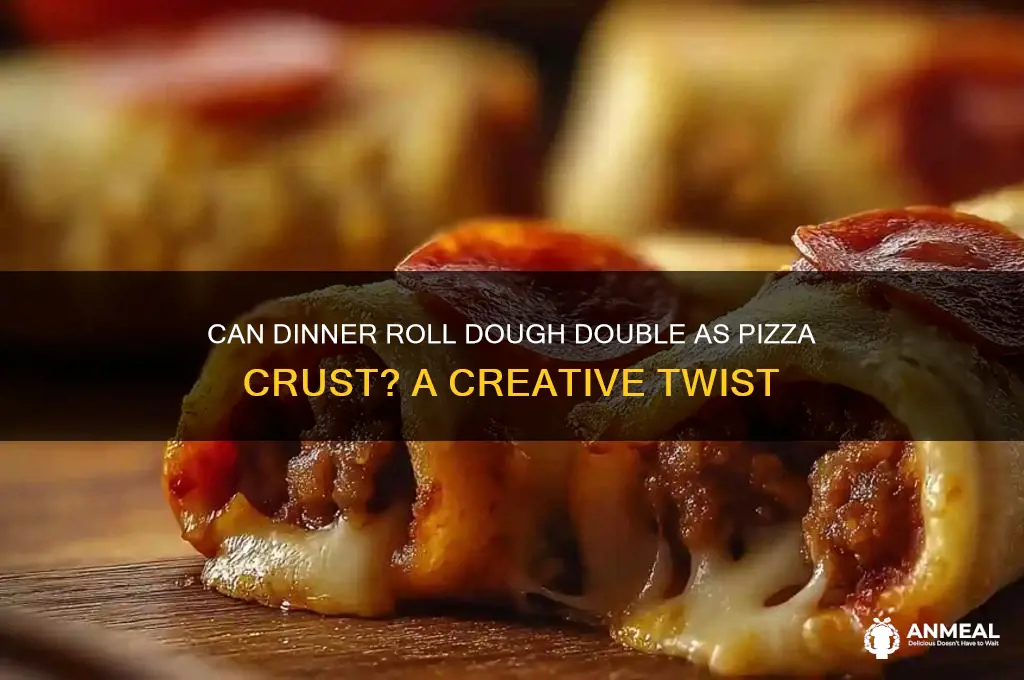 is it ok to use dinner roll dough for pizza