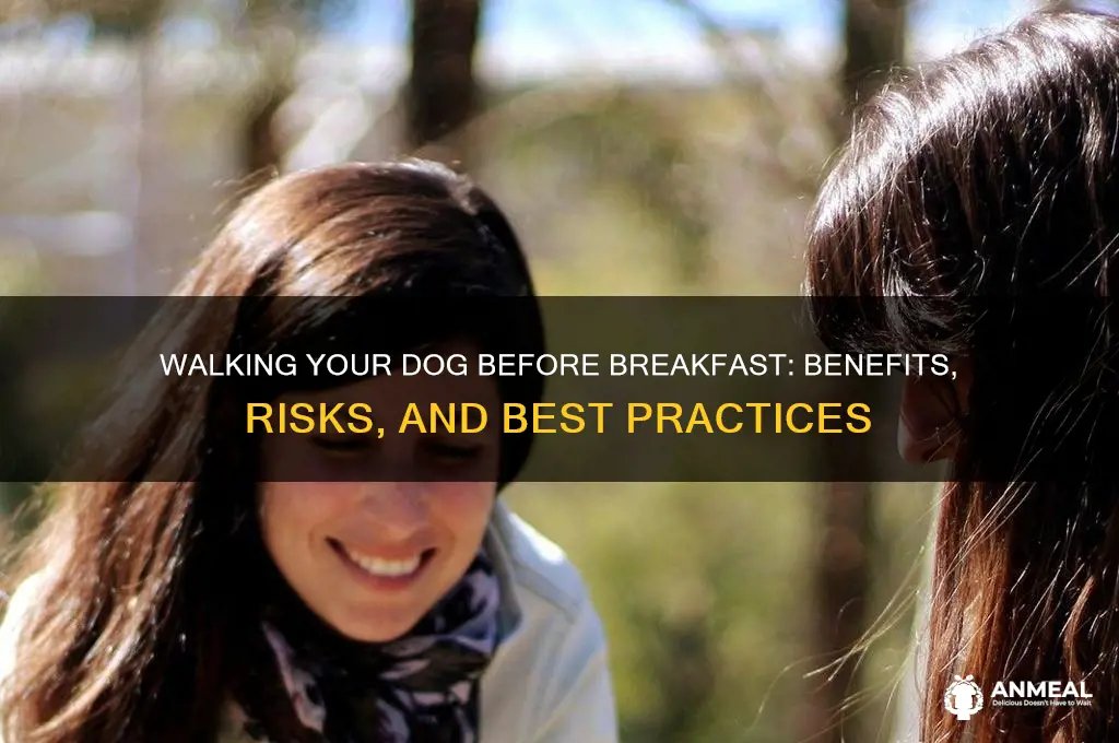is it ok to walk dog before breakfast