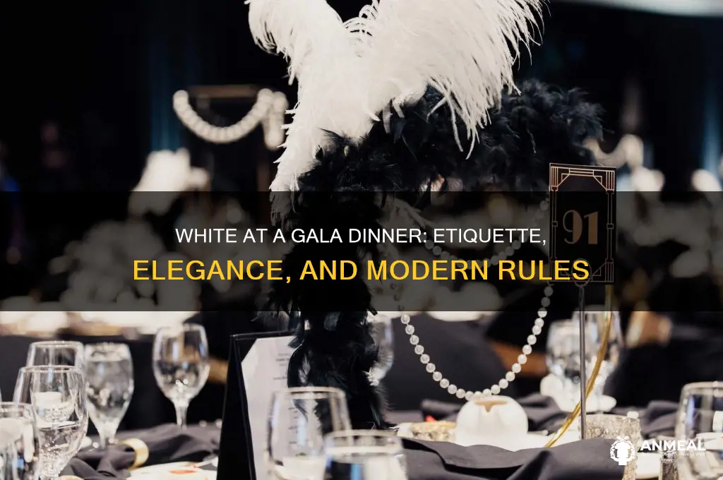 is it ok to weath white at a gala dinner
