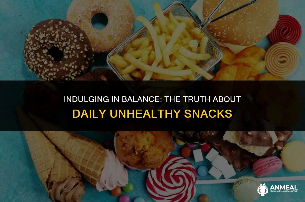 is it okay to eat one unhealthy snack a day