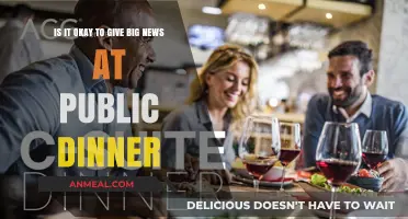 Sharing Big News at Public Dinners: Etiquette or Faux Pas?