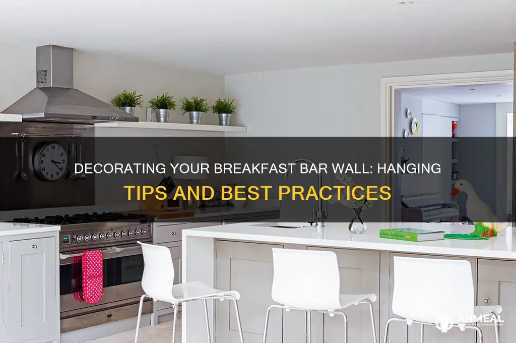 is it okay to hang decorations on breakfast bar wall