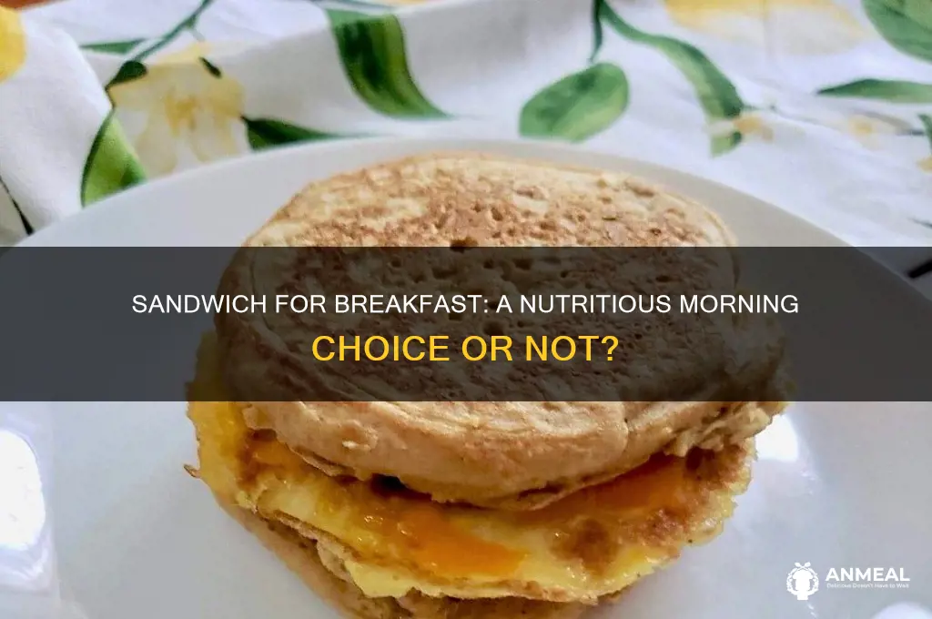 is it okay to have a sandwich for breakfast
