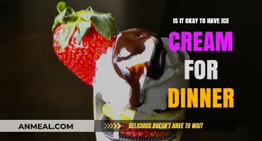 Is Ice Cream for Dinner a Sweet Idea or a No-Go?