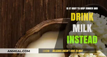 Skipping Dinner for Milk: Healthy Choice or Harmful Habit?