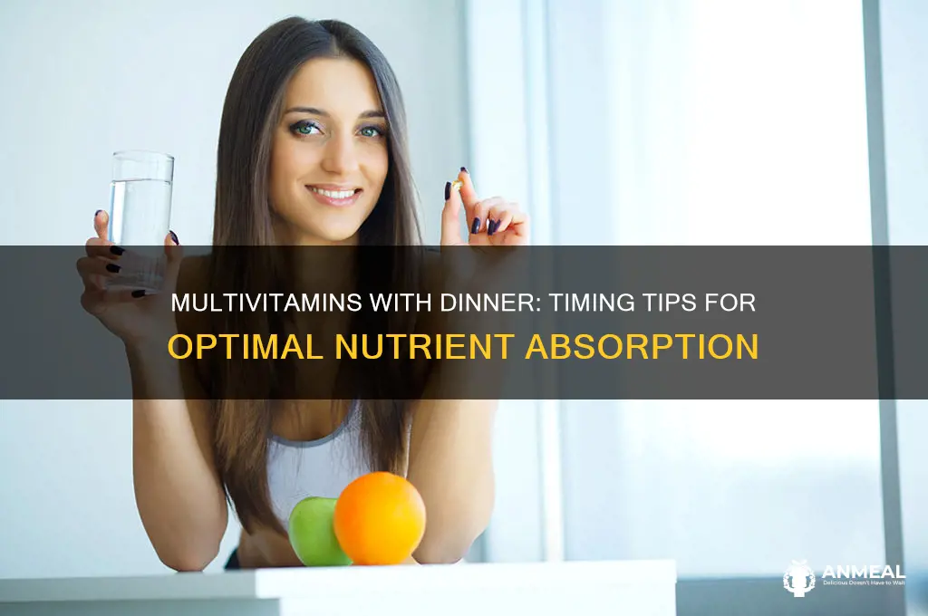 is it okay to take your multivitamin with dinner