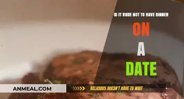 Skipping Dinner on a Date: Rude Move or Modern Norm?