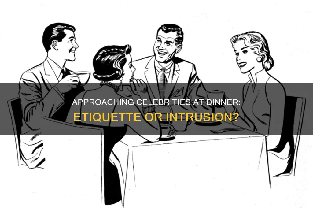 is it rude to approach a celebrity at a dinner