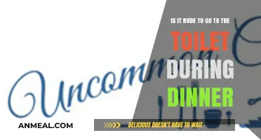 Is It Rude to Excuse Yourself to the Toilet During Dinner?